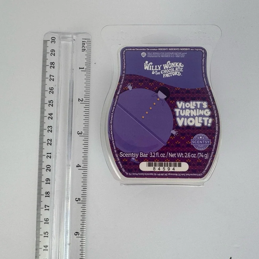 Scentsy Willy Wonka Violet is Turning Violet Ltd Ed. Wickless Wax Melt Bar 3.2oz